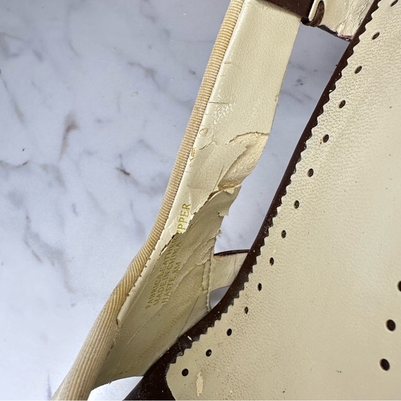 Franco Sarto Slingback Heels - Beige & Brown - Size 8M - Picture 13 of 15